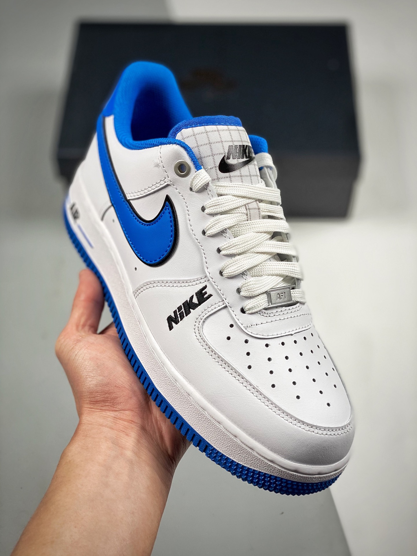 Air Force 1 '07 Low white blue original last original cardboard authentic Air Force shape focused on foreign trade chan…