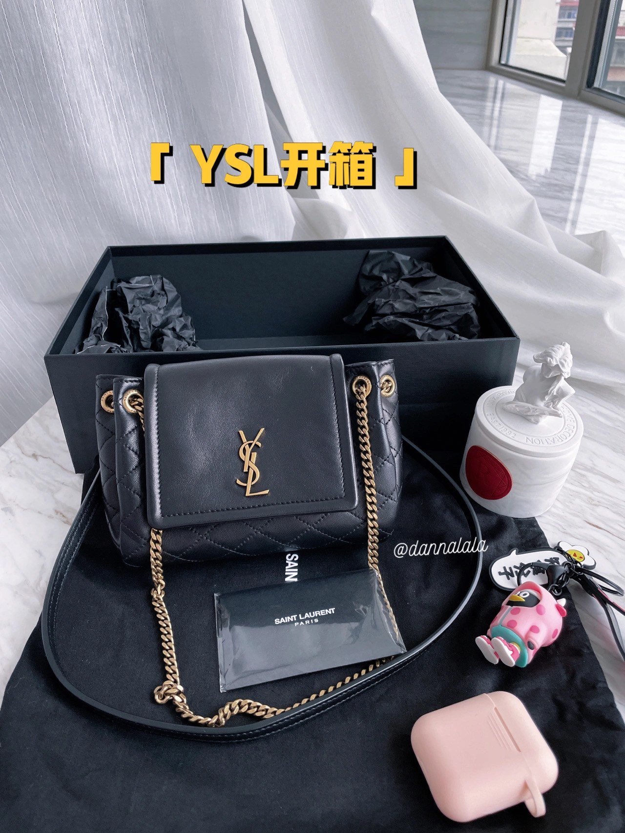 YSL 𝐌𝐢𝐧𝐢 𝐍𝐨𝐥𝐢𝐭𝐚 复古翻盖包 672738黑色