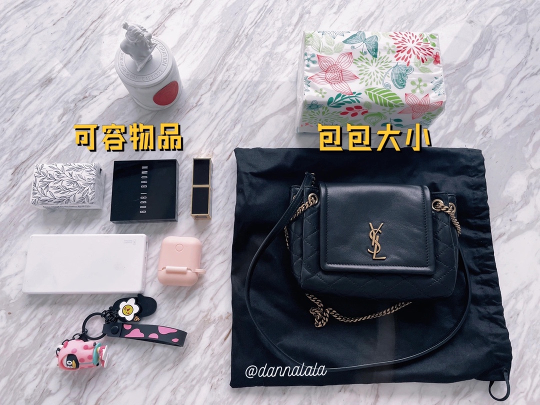 YSL 𝐌𝐢𝐧𝐢 𝐍𝐨𝐥𝐢𝐭𝐚 复古翻盖包 672738黑色