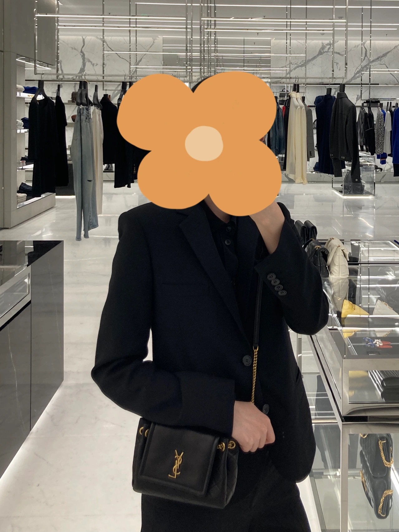 YSL 𝐌𝐢𝐧𝐢 𝐍𝐨𝐥𝐢𝐭𝐚 复古翻盖包 672738黑色