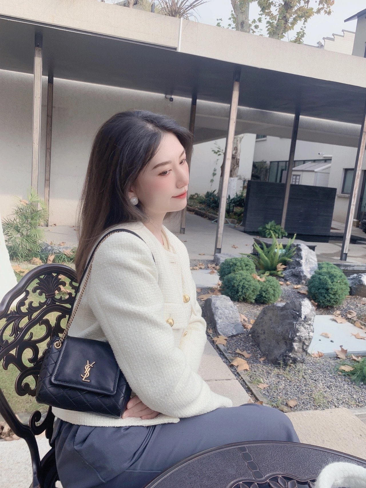 YSL 𝐌𝐢𝐧𝐢 𝐍𝐨𝐥𝐢𝐭𝐚 复古翻盖包 672738黑色