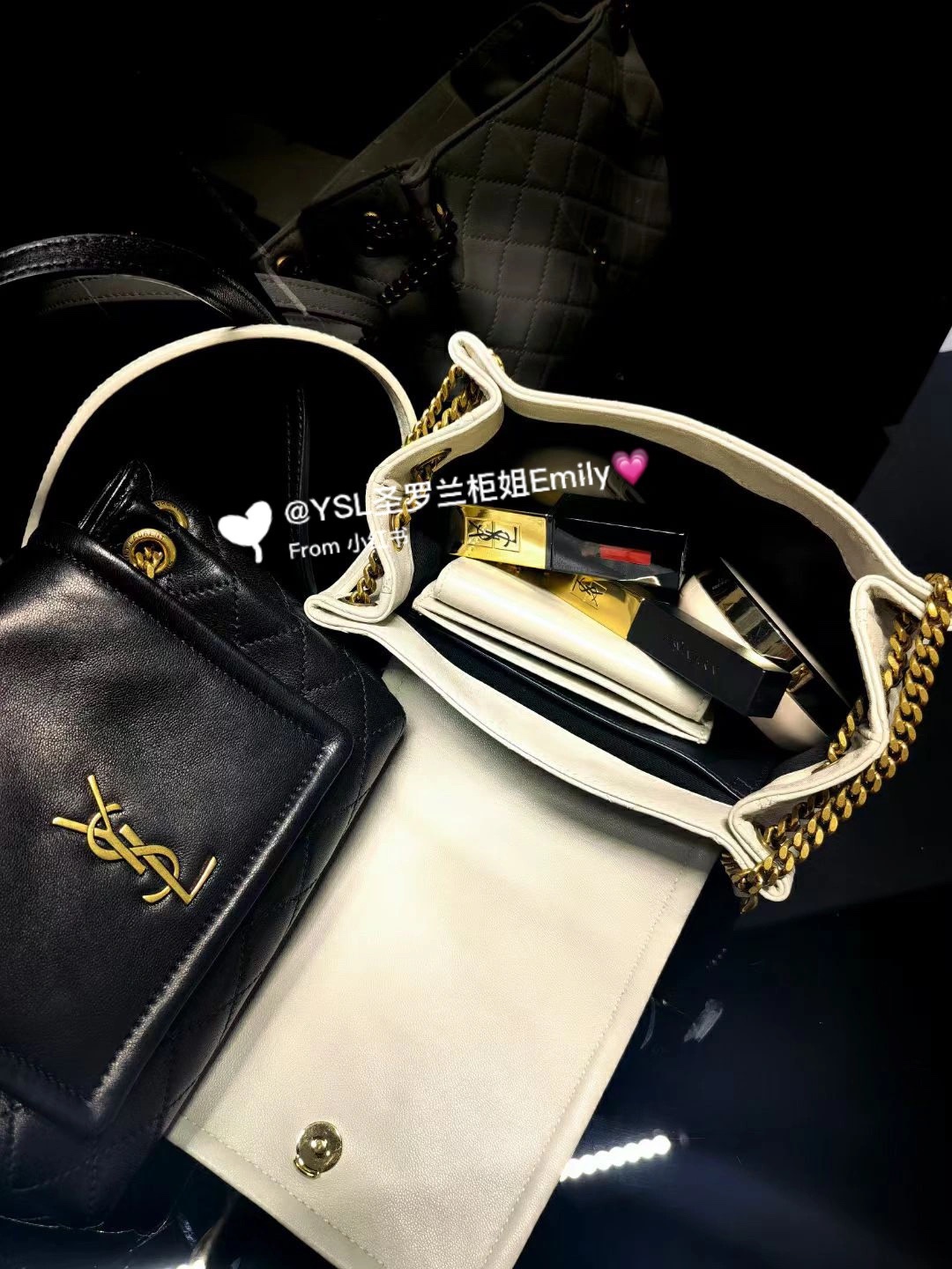 YSL 𝐌𝐢𝐧𝐢 𝐍𝐨𝐥𝐢𝐭𝐚 复古翻盖包 672738白色