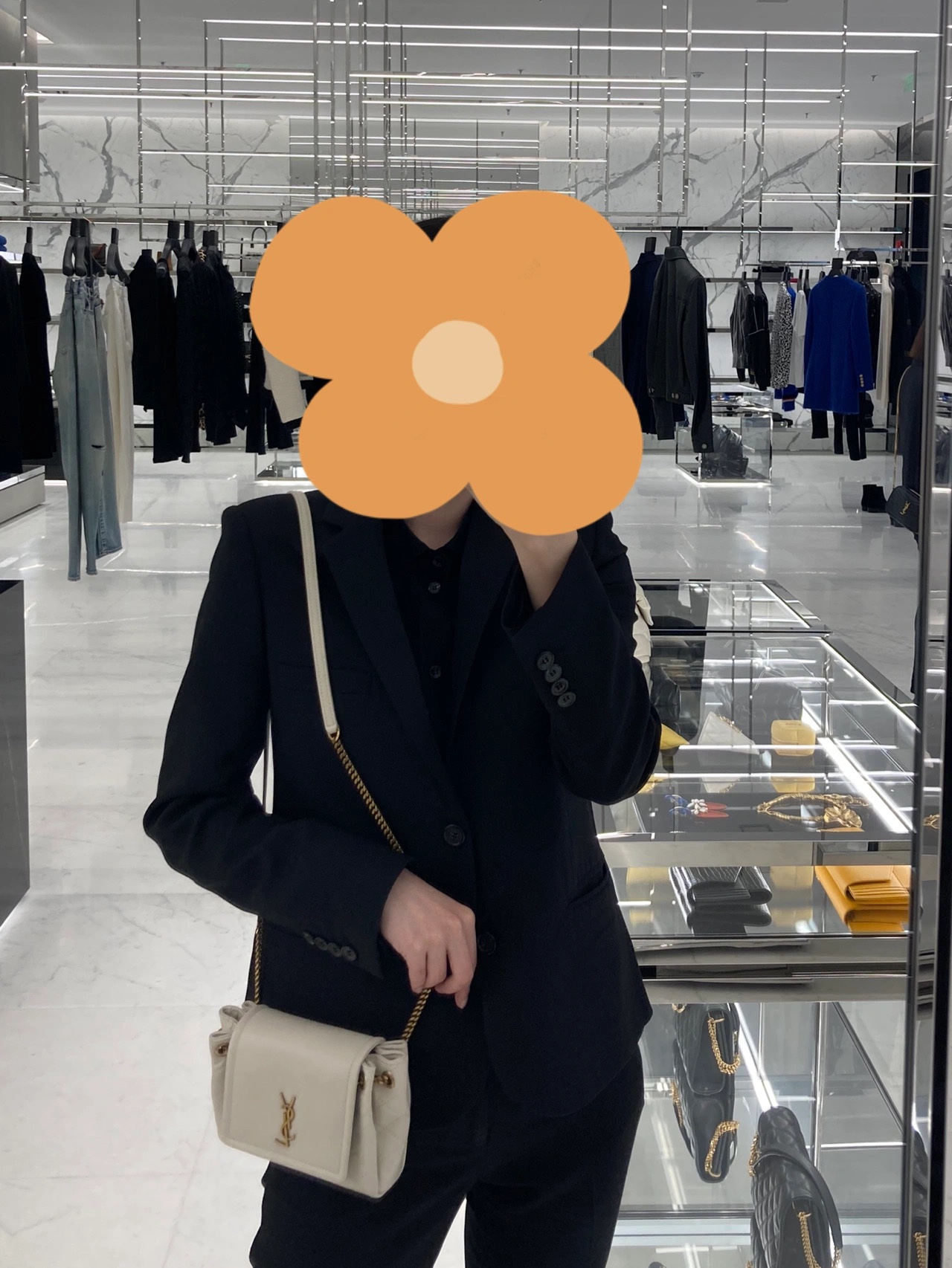 YSL 𝐌𝐢𝐧𝐢 𝐍𝐨𝐥𝐢𝐭𝐚 复古翻盖包 672738白色