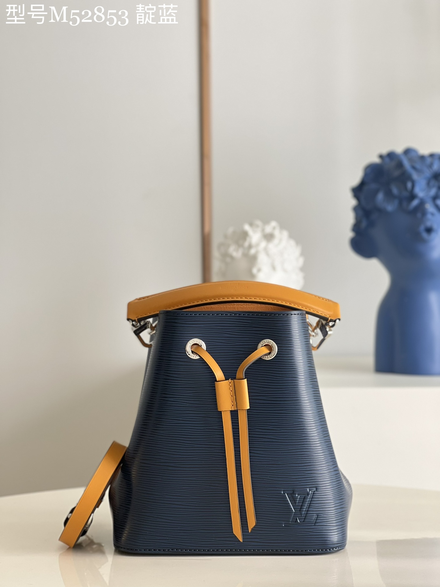 Louis Vuitton LV NeoNoe Handbags Bucket Bags Blue Epi Cowhide M52853
