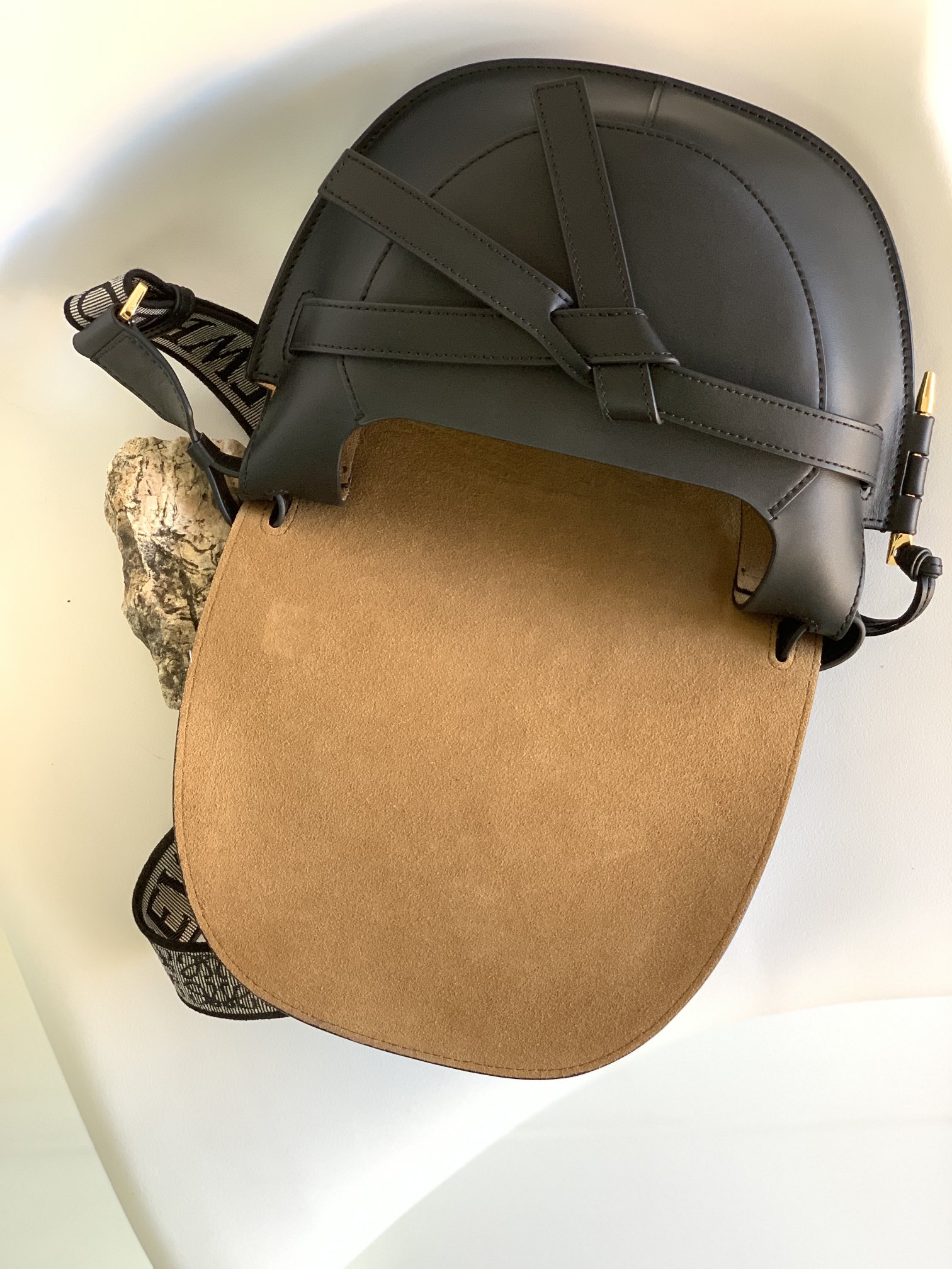 Loewe Gate Small Dual-Compartment Leather Saddle Bag | Adjustable Strap 8 i1638719538 9403 6