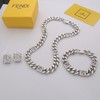 Fendi Jewelry Bracelet Earring Necklaces & Pendants 2023 Perfect Replica Designer Gold Yellow Unisex Brass Chains