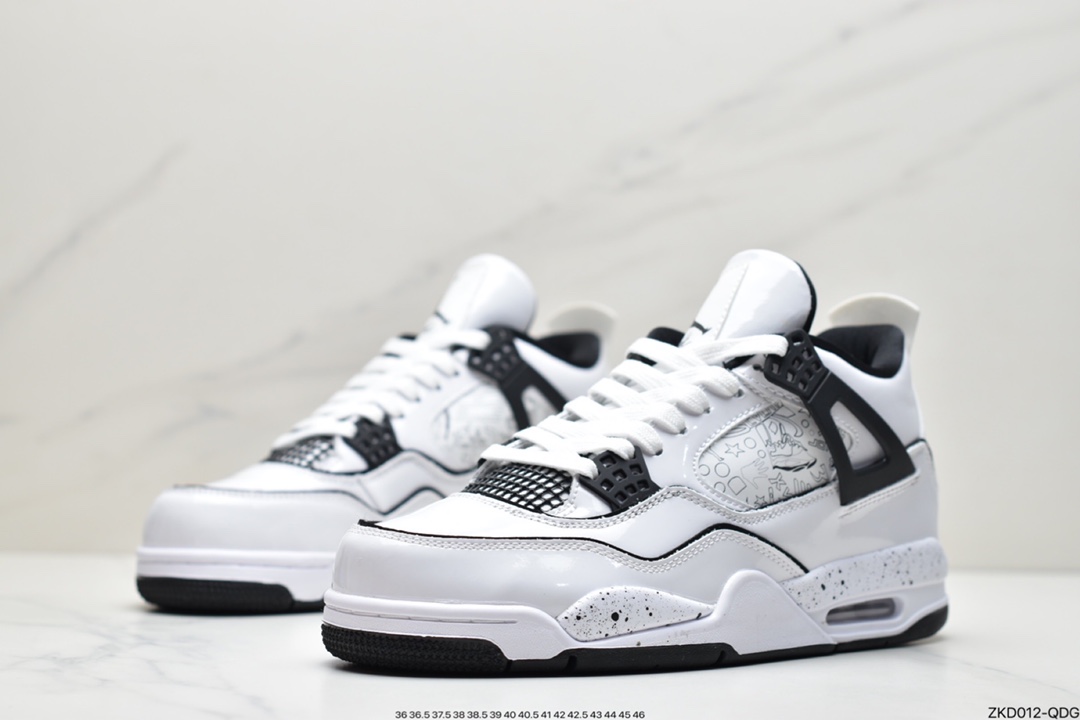 270 Nike Air Jordan 4 Retro GS”Light Smoke Grey”AJ4手稿 DC4101-100