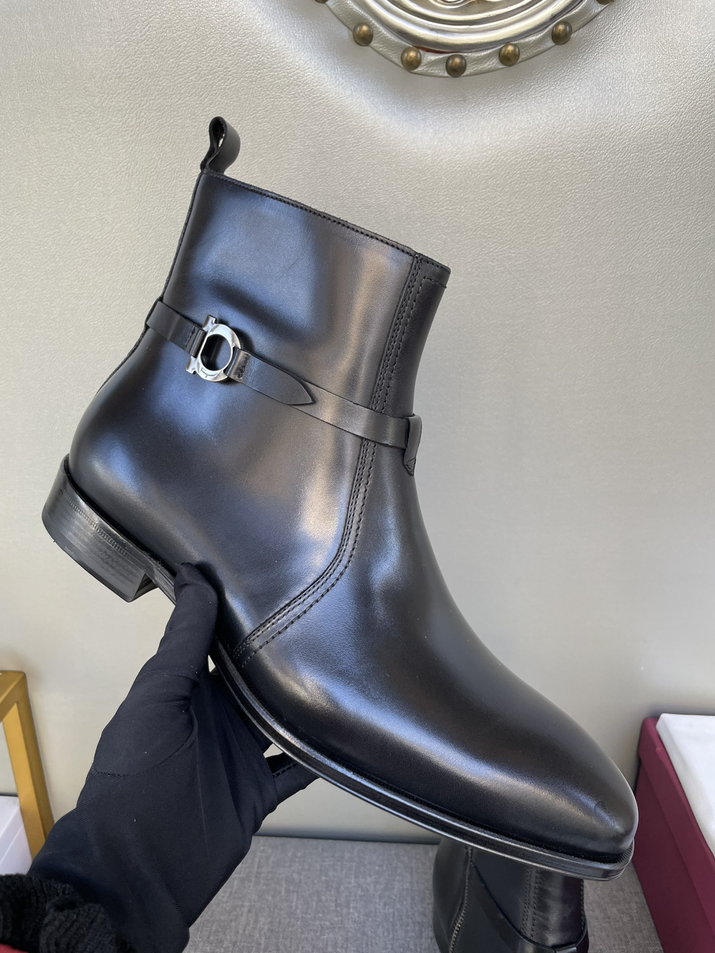 菲拉格慕 Ferragamo 高定典藏经典高奢皮鞋男鞋女鞋鞋履高跟鞋 #F318152A 4