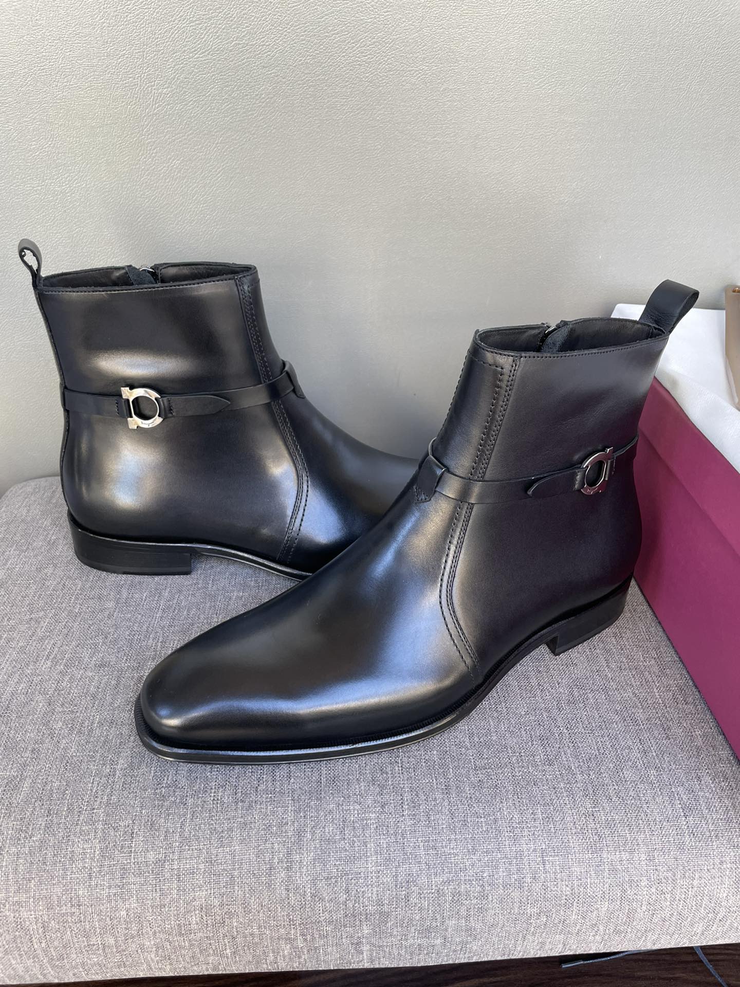 菲拉格慕 Ferragamo 高定典藏经典高奢皮鞋男鞋女鞋鞋履高跟鞋 #F318152A 3