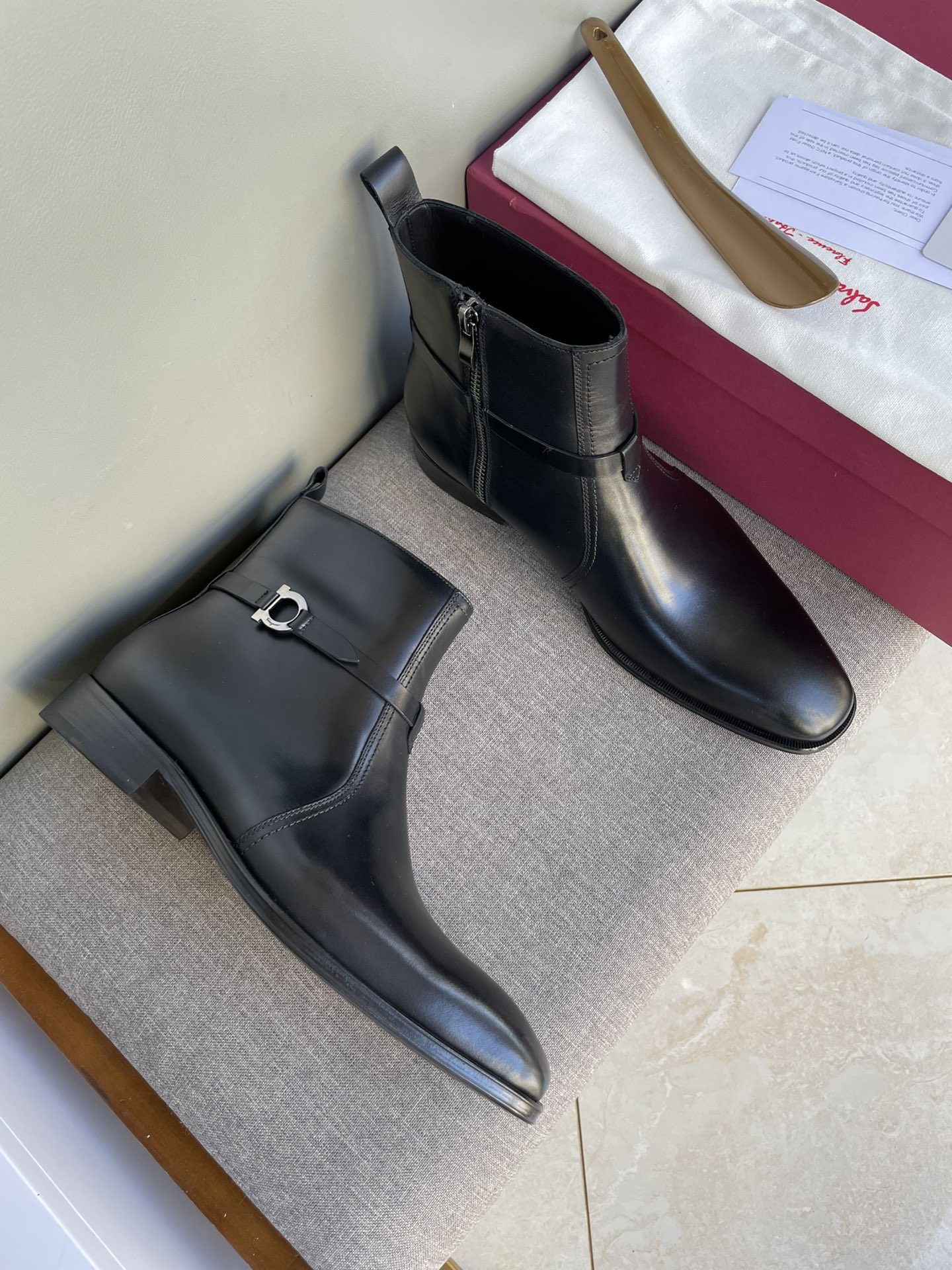 菲拉格慕 Ferragamo 高定典藏经典高奢皮鞋男鞋女鞋鞋履高跟鞋 #F318152A 2