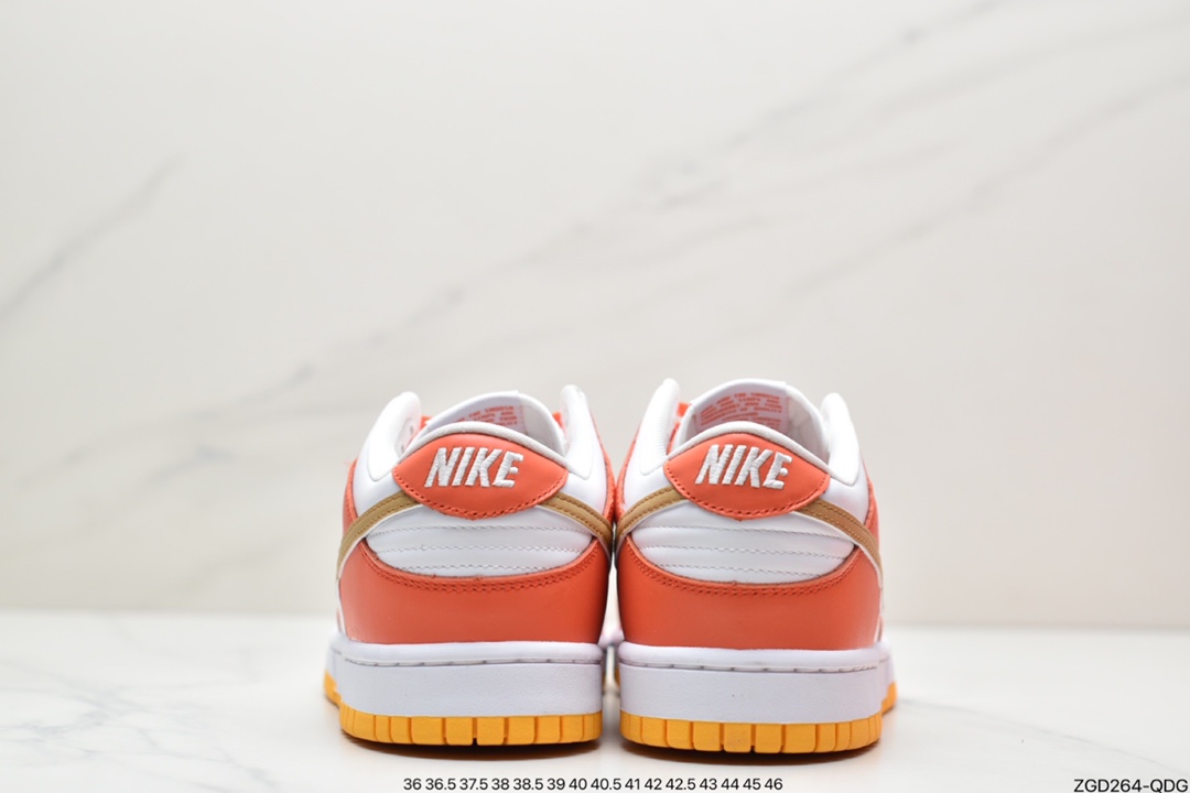 290 耐克NK SB Dunk Low 白橙金勾 DQ4690-800 圈内DUNK