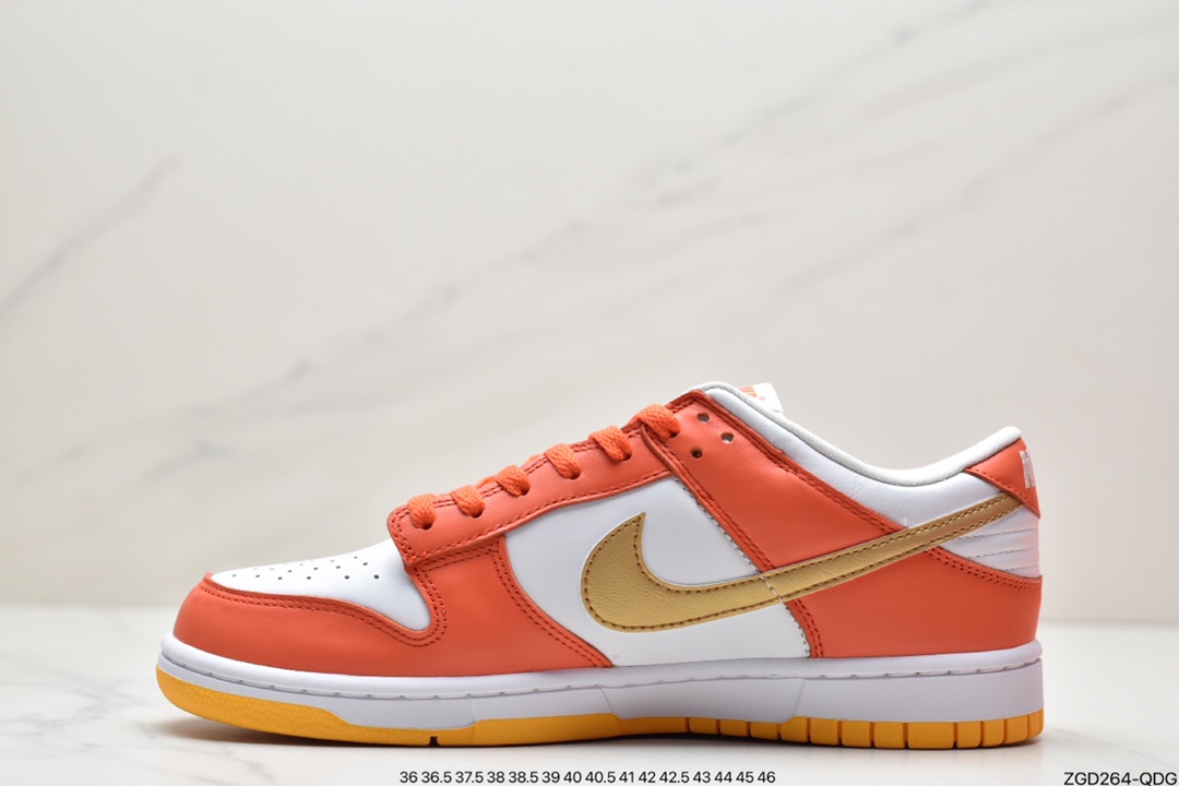 290 耐克NK SB Dunk Low 白橙金勾 DQ4690-800 圈内DUNK