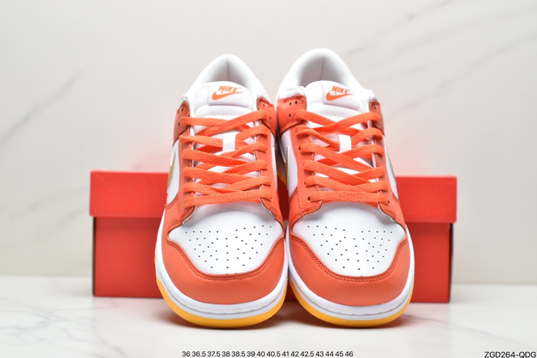 290 耐克NK SB Dunk Low 白橙金勾 DQ4690-800 圈内DUNK