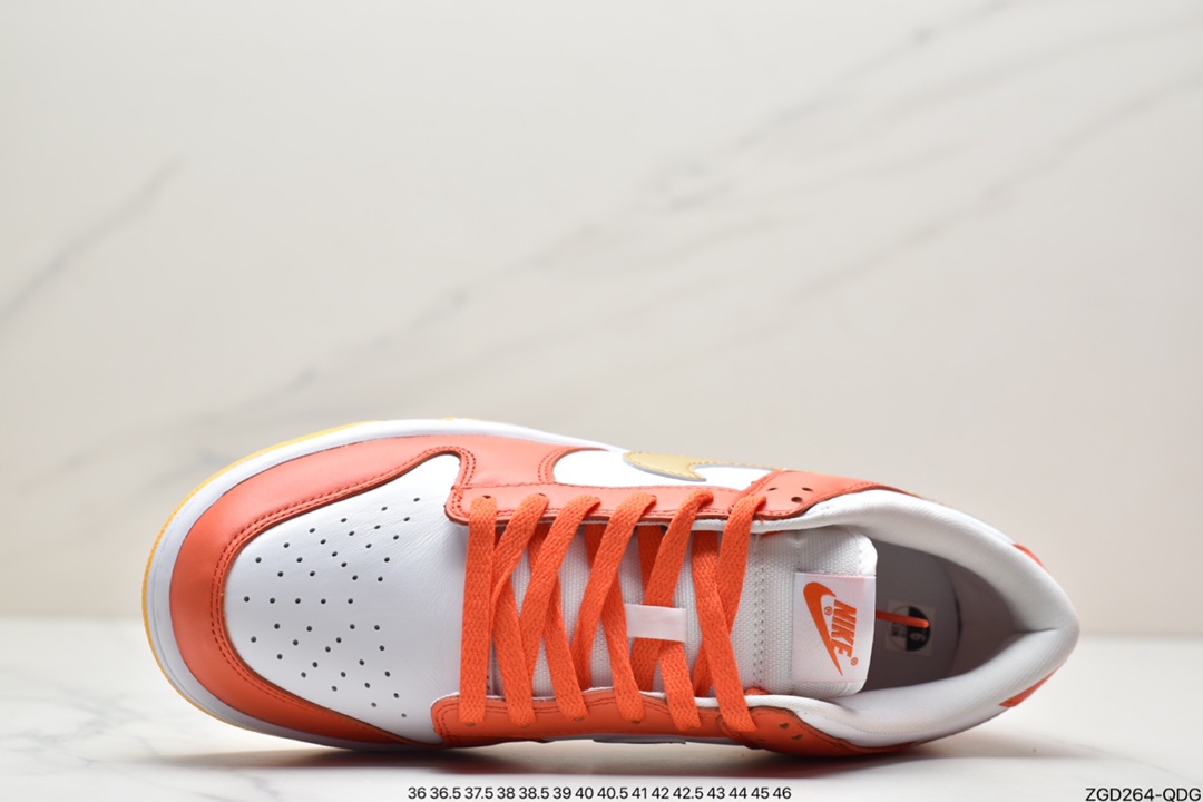 290 耐克NK SB Dunk Low 白橙金勾 DQ4690-800 圈内DUNK