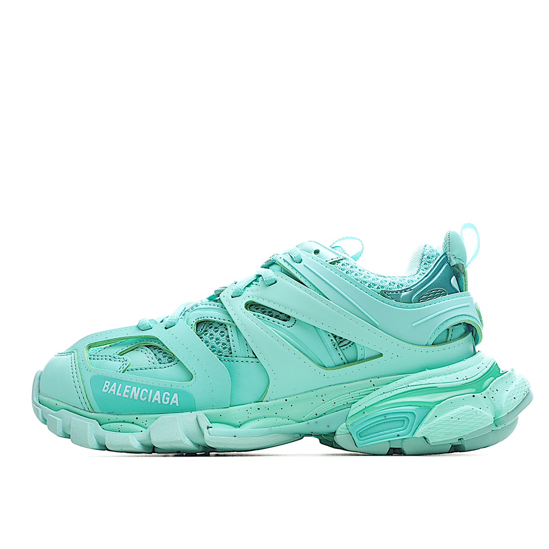 巴黎世家3.0 三代户外概念鞋 Balenciaga  Sneaker Tess s.Gomma MAILLE WHITE/ORANGE 纯原版本 薄荷绿 原装大盒 从里到外 一切百分百还原官方配置 顶级专供碾压市面一切真标版本
