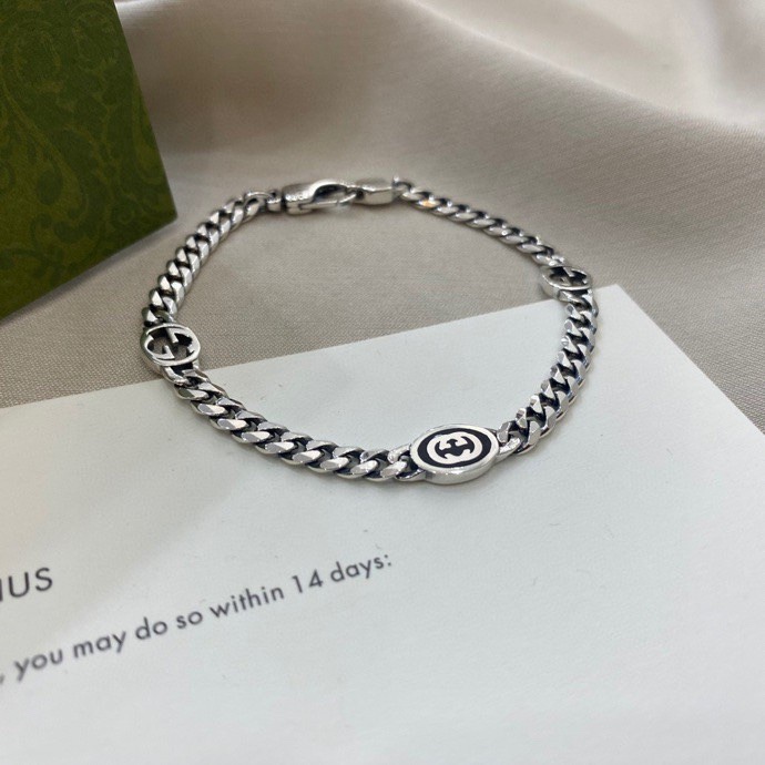 NO:104290,Gucci 925 Sterling Silver New Double G Wide Edition Interlocking Bracelet Size 17cm 18cm 19cm 20cm, Gucci Bracelet, gucci, gucci, bracelet, pure silver19860909Gucci古驰925 纯银新款双G宽版互扣式手链 尺寸17cm 18cm 19cm 20cm,古驰手链,gucci,gucci,bracelet,pure silver,Jewelry