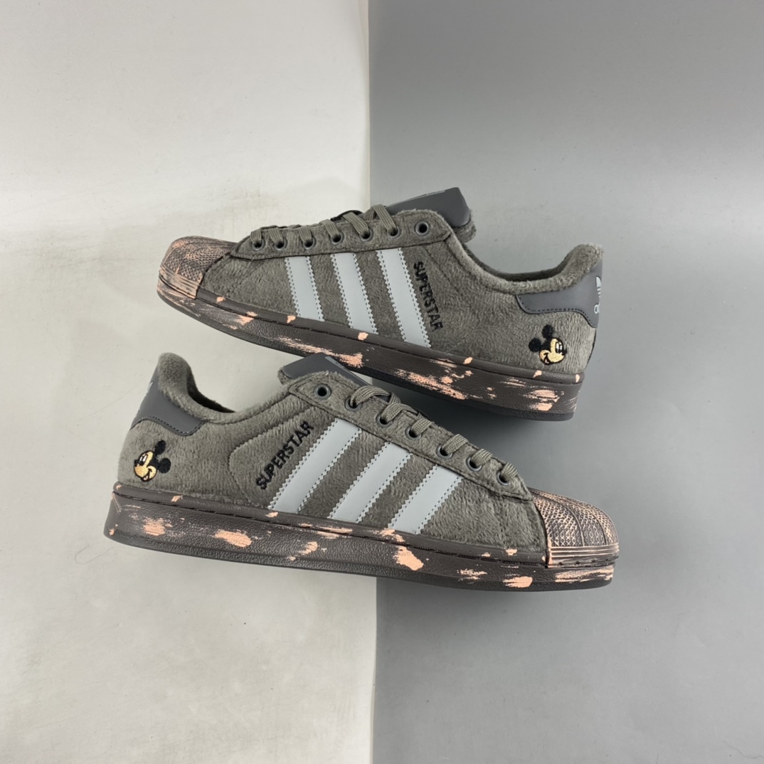 P190  Adidas Originals Superstar”Mickey FANGTASTIC”三叶草贝壳头经典百搭休闲运动板鞋 FZ5566