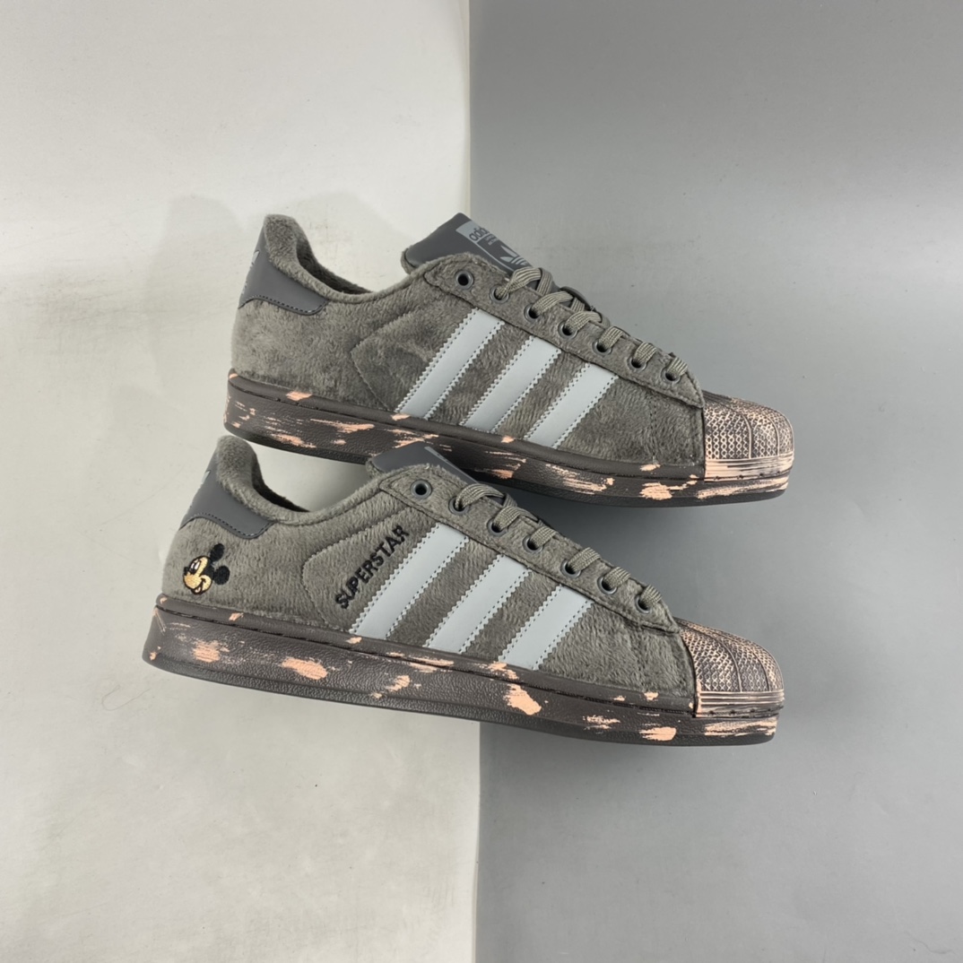 P190  Adidas Originals Superstar”Mickey FANGTASTIC”三叶草贝壳头经典百搭休闲运动板鞋 FZ5566