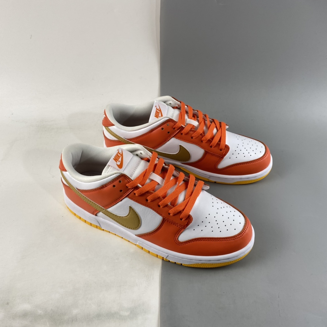 P300  NIKE Dunk Low“Golden Orange”白金橙SB扣碎篮板时尚休闲板鞋 DQ4690-800