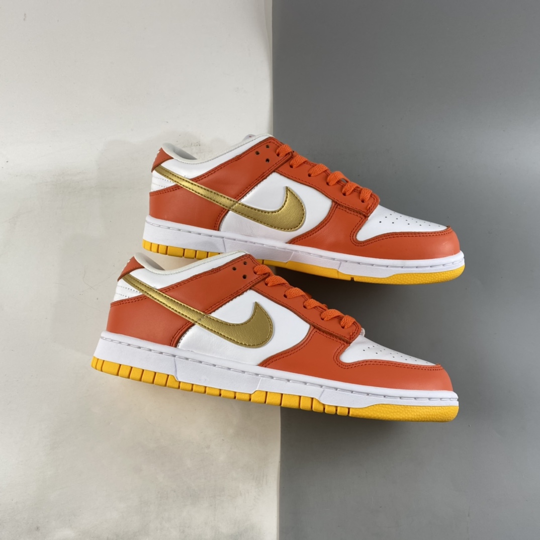 P300  NIKE Dunk Low“Golden Orange”白金橙SB扣碎篮板时尚休闲板鞋 DQ4690-800