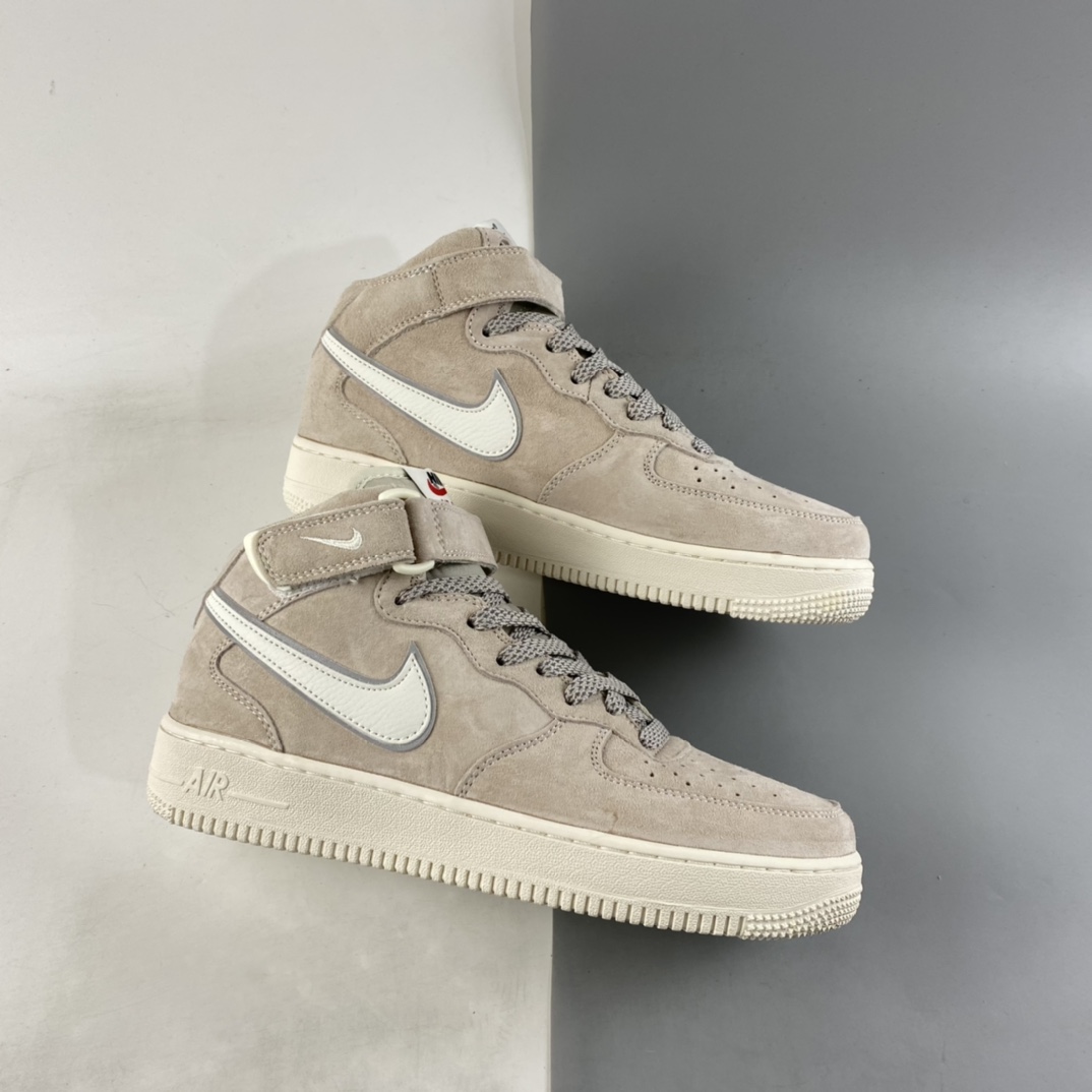 P260  NIKE Air Force 1’07 Mid 空军一号3M反光中帮休闲板鞋 AA1118-005