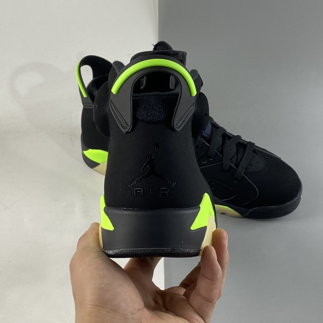 P450  Air Jordan 6“Electric Green”AJ6 乔6麂皮黑绿 CT8529-003