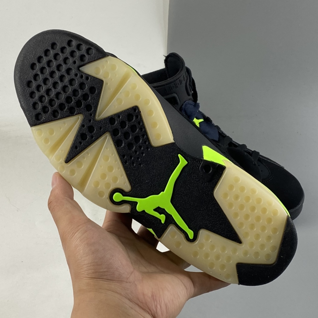 P450  Air Jordan 6“Electric Green”AJ6 乔6麂皮黑绿 CT8529-003