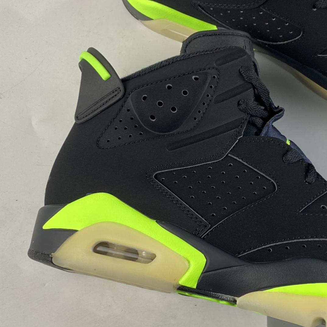 P450  Air Jordan 6“Electric Green”AJ6 乔6麂皮黑绿 CT8529-003