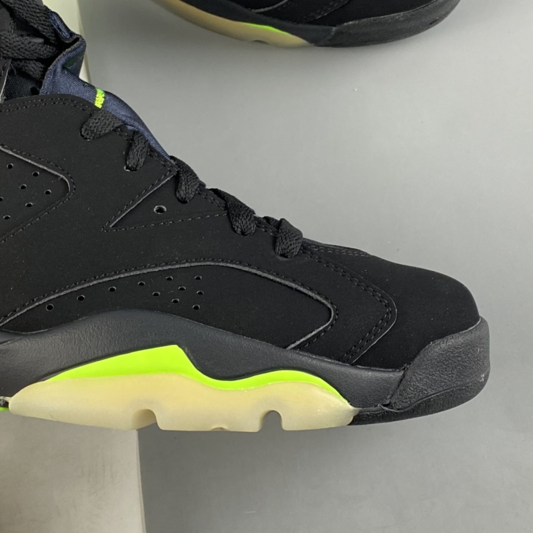 P450  Air Jordan 6“Electric Green”AJ6 乔6麂皮黑绿 CT8529-003