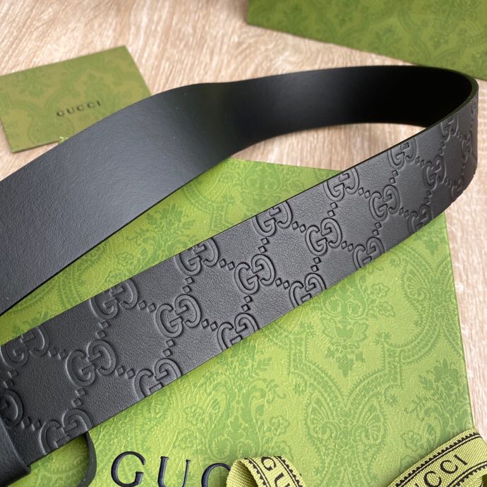 G U C C I 老鼠货🐭原单意大利原厂纯树膏进口单层皮压花⚡无夹层 搭配精品经典双G扣 非市场普通货