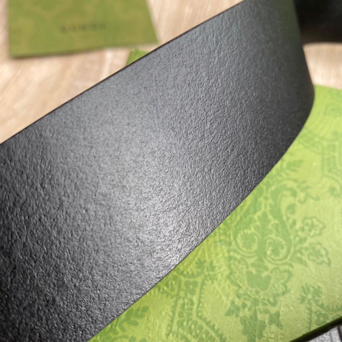 G U C C I 老鼠货🐭原单意大利原厂纯树膏进口单层皮压花⚡无夹层 搭配精品经典双G扣 非市场普通货