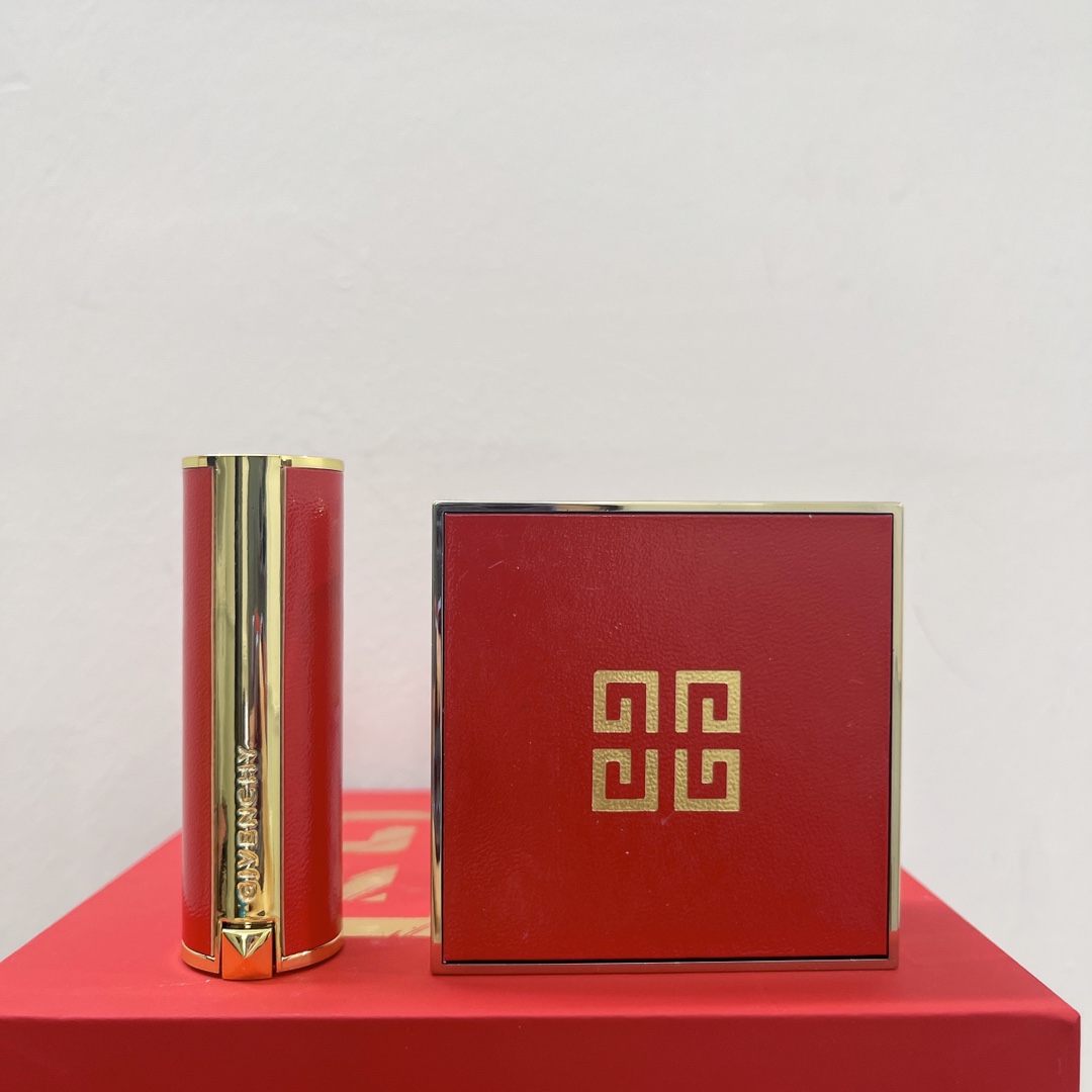 Givenchy Red Gold Lipstick & Powder Set: A Luxurious Beauty Duo 4 i1638780102 1031 2