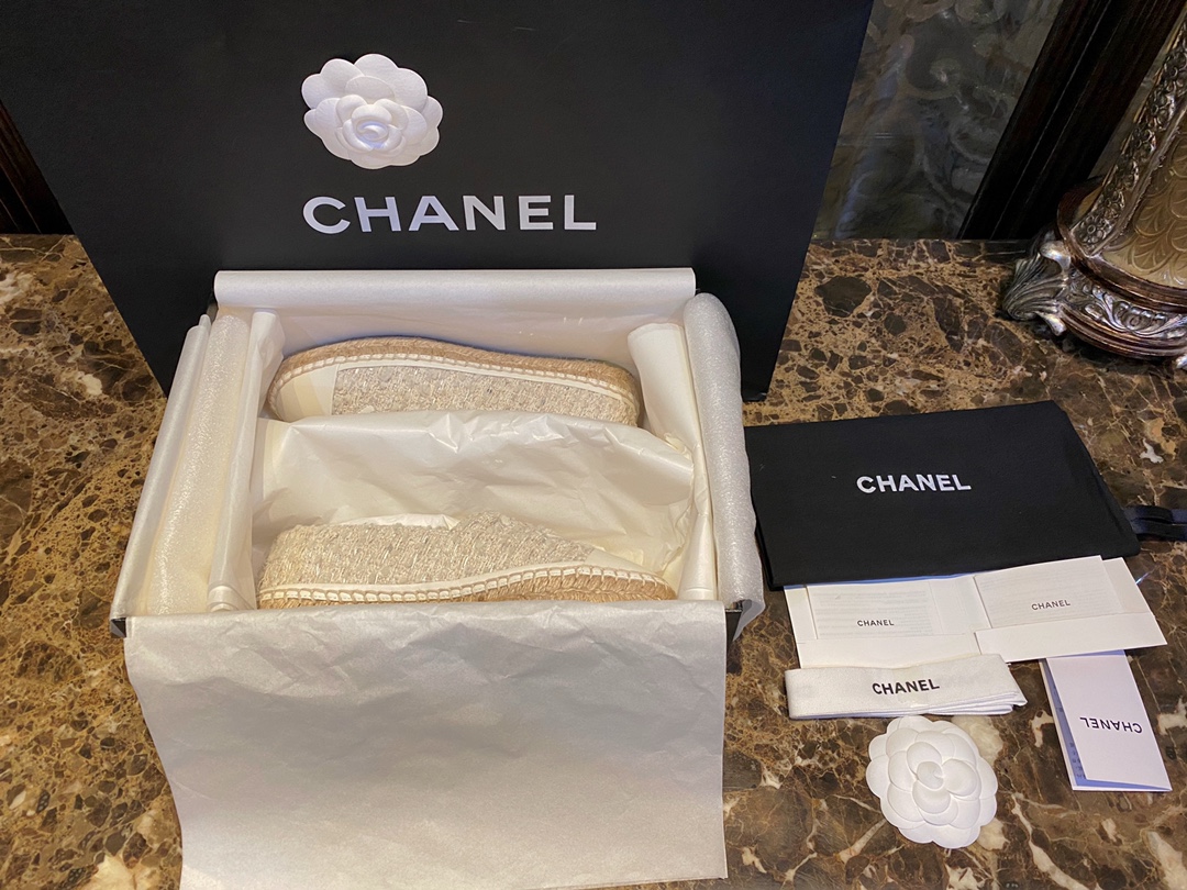 Chanel Shoes Espadrilles White