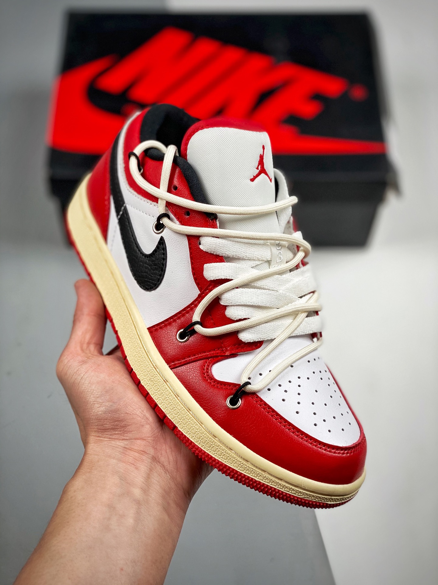 Air Jordan 1 Low AJ1 Qiao1 Low zapatos casuales de skate. Sincronizado con los colores oficiales, único en el mercado c…