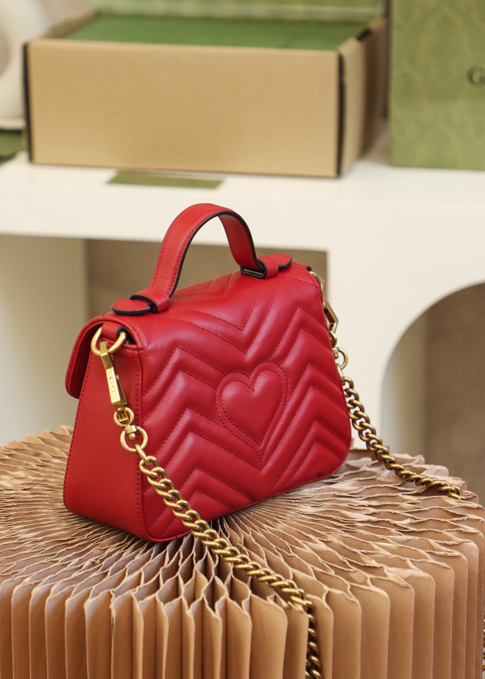 GUCCI ๐๐ ๐๐๐ซ๐ฆ๐จ๐ง๐ญ ๐๐ข๐ง๐ข ้ฎๅทฎๅ
547260็บข่ฒ