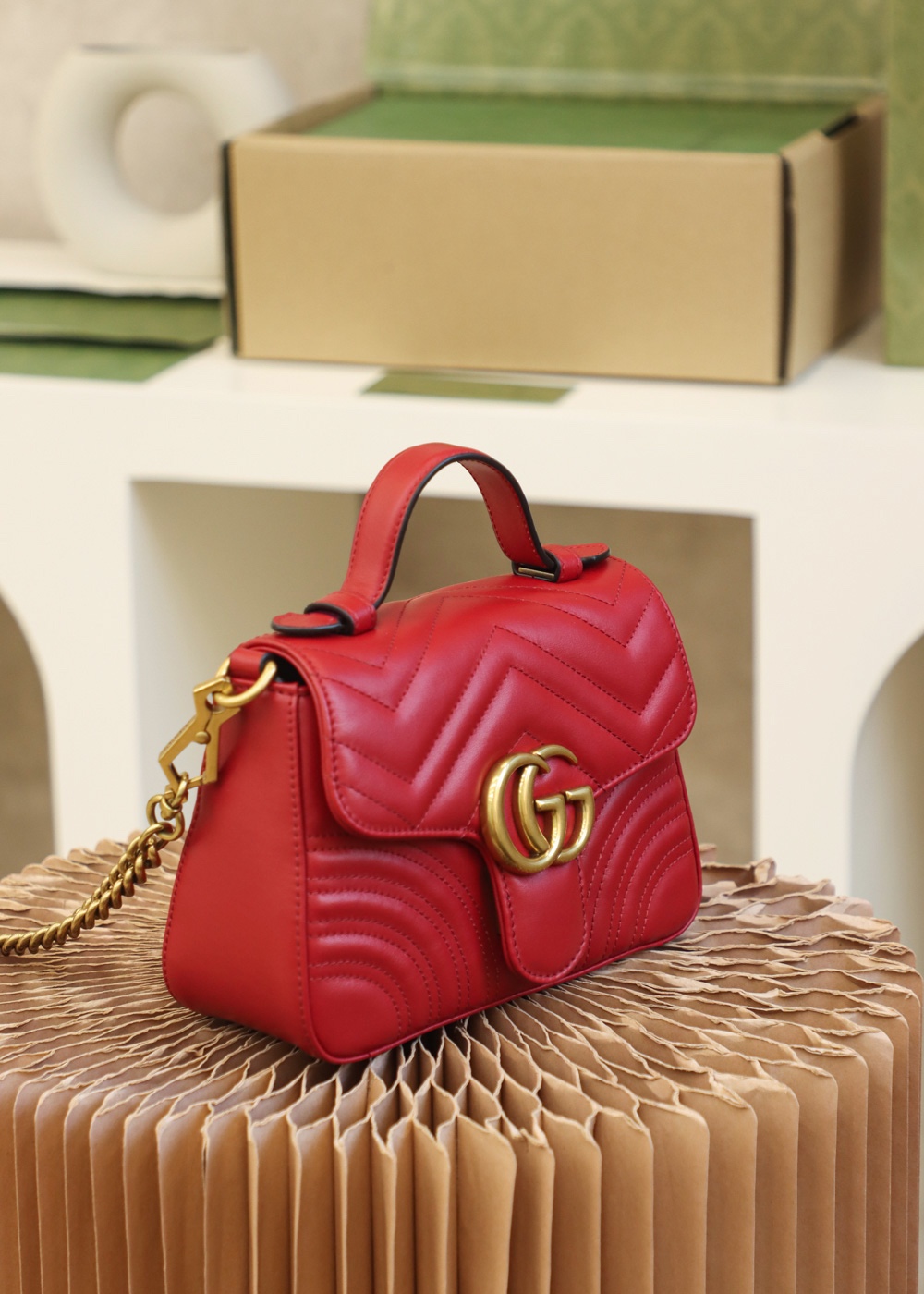 GUCCI ๐๐ ๐๐๐ซ๐ฆ๐จ๐ง๐ญ ๐๐ข๐ง๐ข ้ฎๅทฎๅ
547260็บข่ฒ