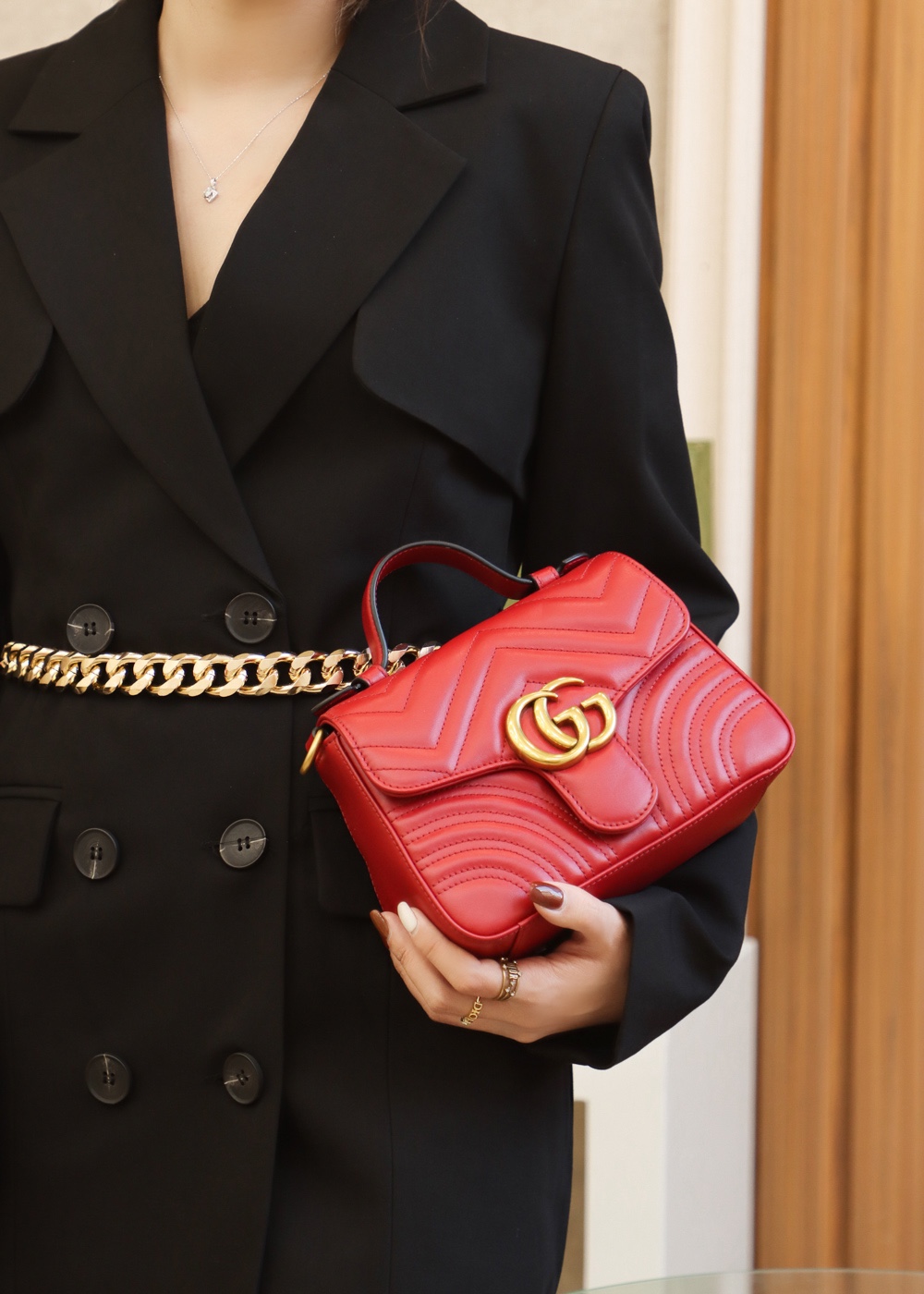 GUCCI ๐๐ ๐๐๐ซ๐ฆ๐จ๐ง๐ญ ๐๐ข๐ง๐ข ้ฎๅทฎๅ
547260็บข่ฒ