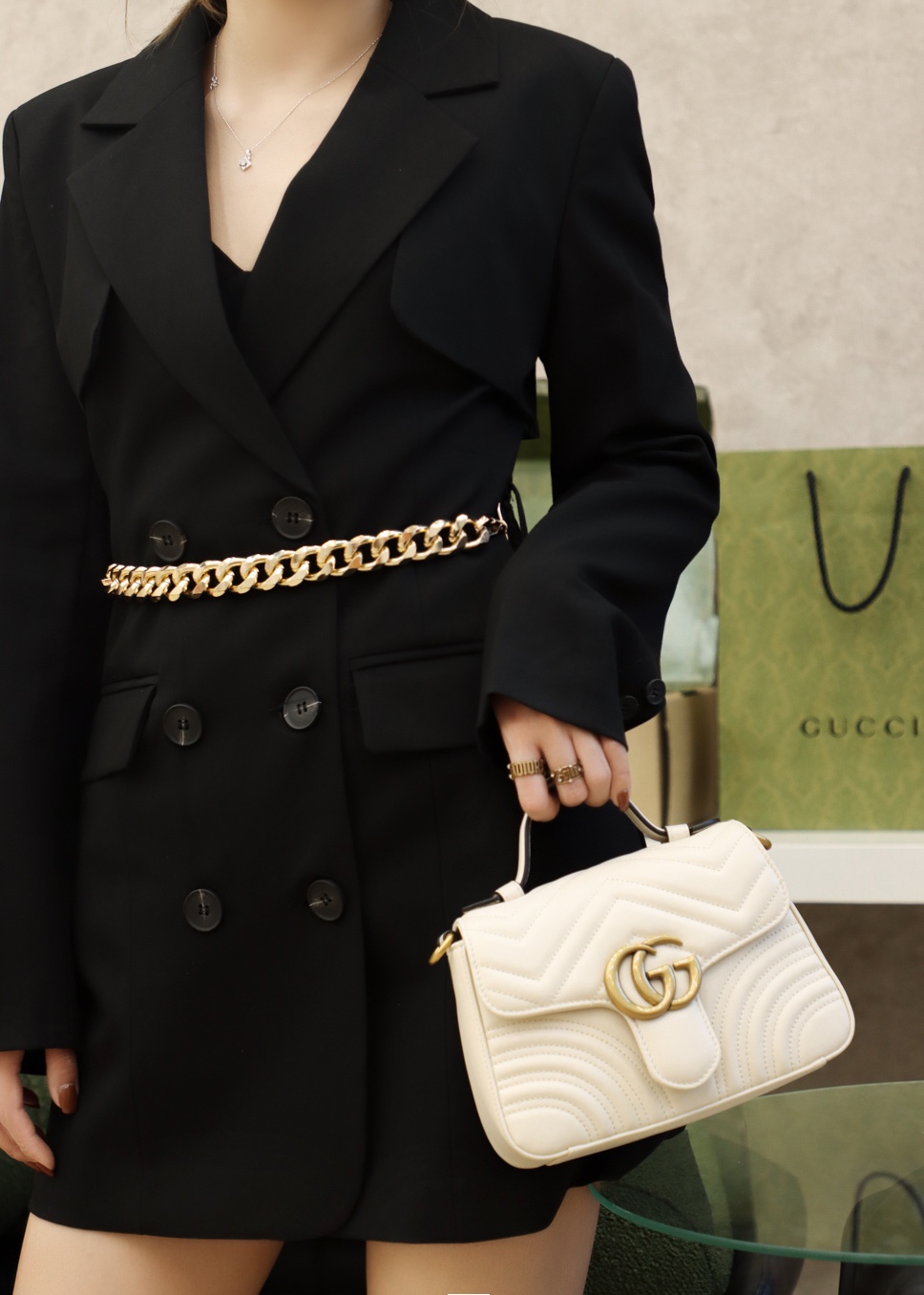 GUCCI ๐๐ ๐๐๐ซ๐ฆ๐จ๐ง๐ญ ๐๐ข๐ง๐ข ้ฎๅทฎๅ
547260็ฝ่ฒ