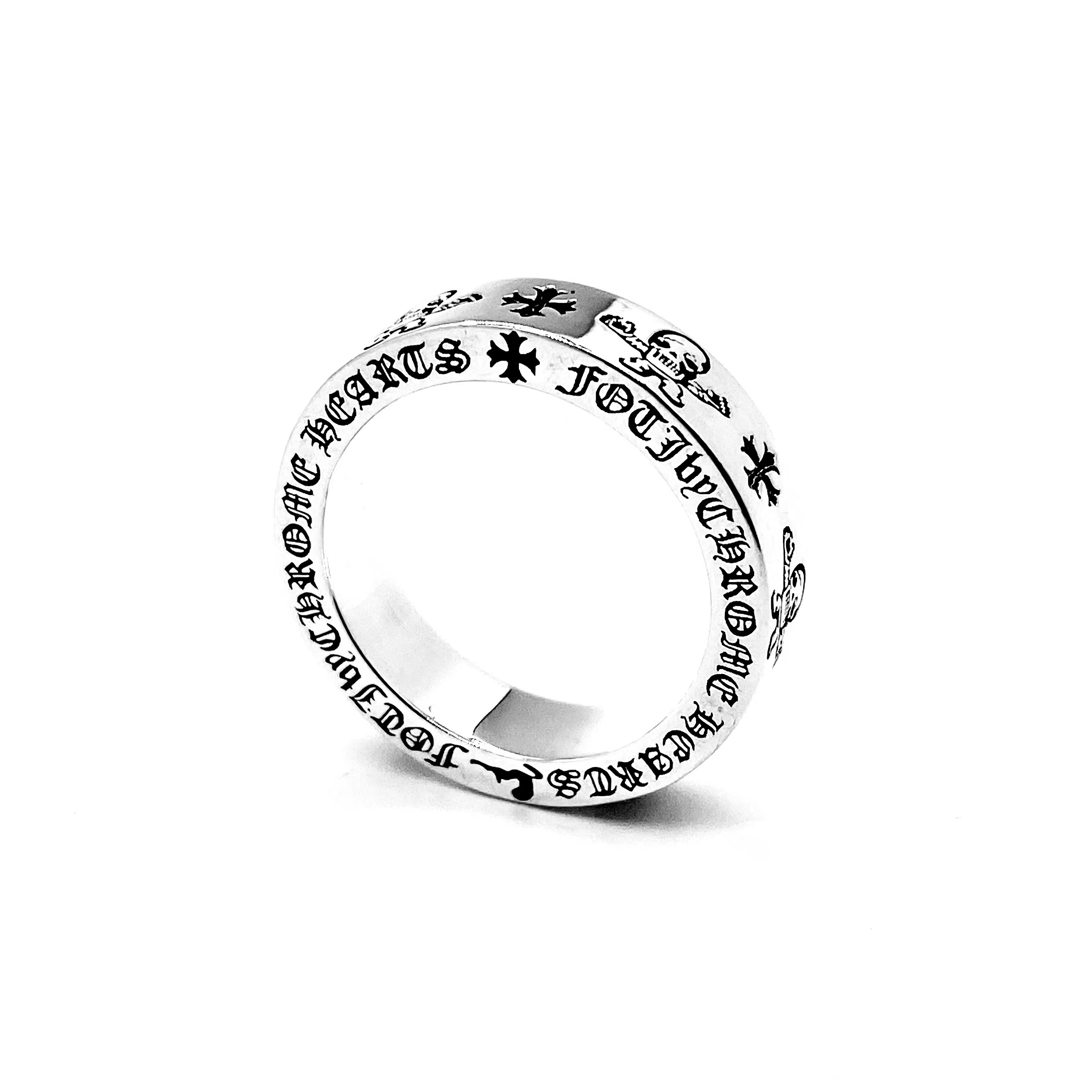 Chrome Hearts 新品上架Chrome hearts 克罗心骷髅字母戒
