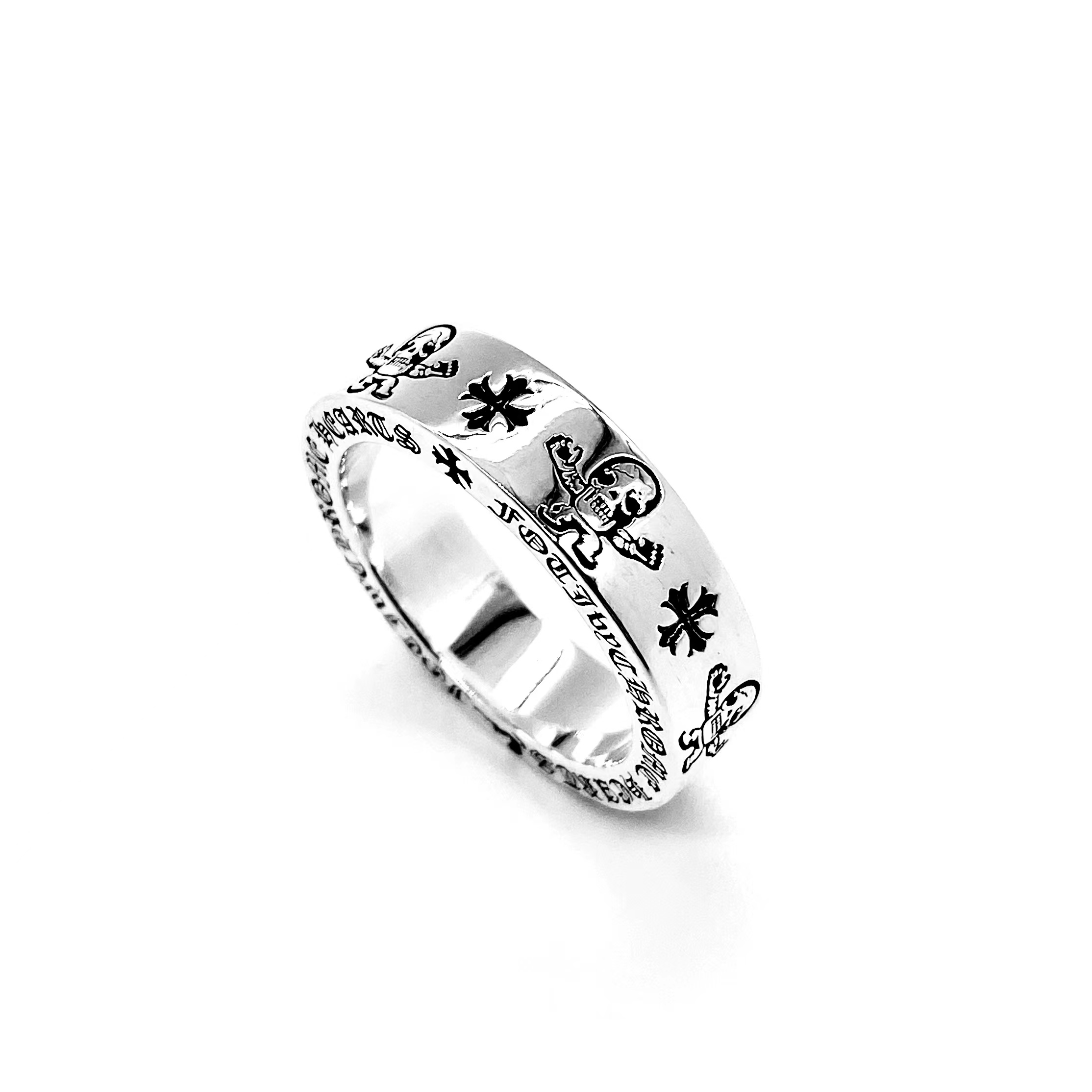 Chrome Hearts 新品上架Chrome hearts 克罗心骷髅字母戒