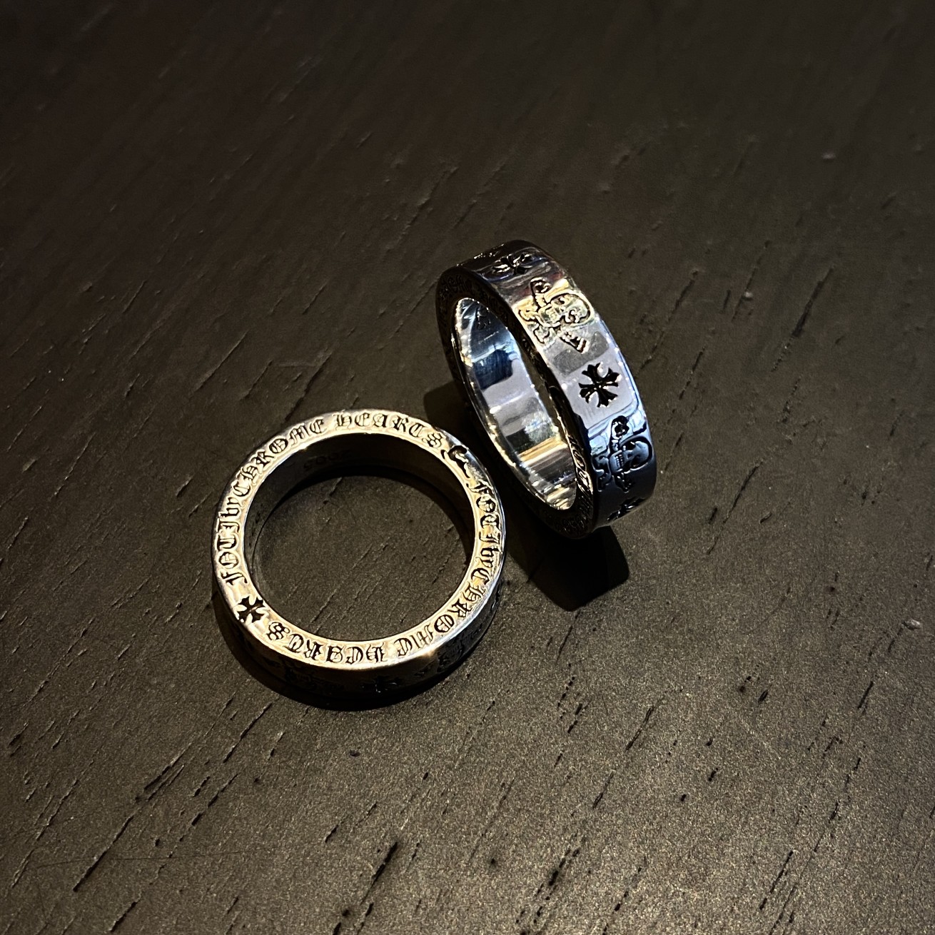Chrome Hearts 新品上架Chrome hearts 克罗心骷髅字母戒