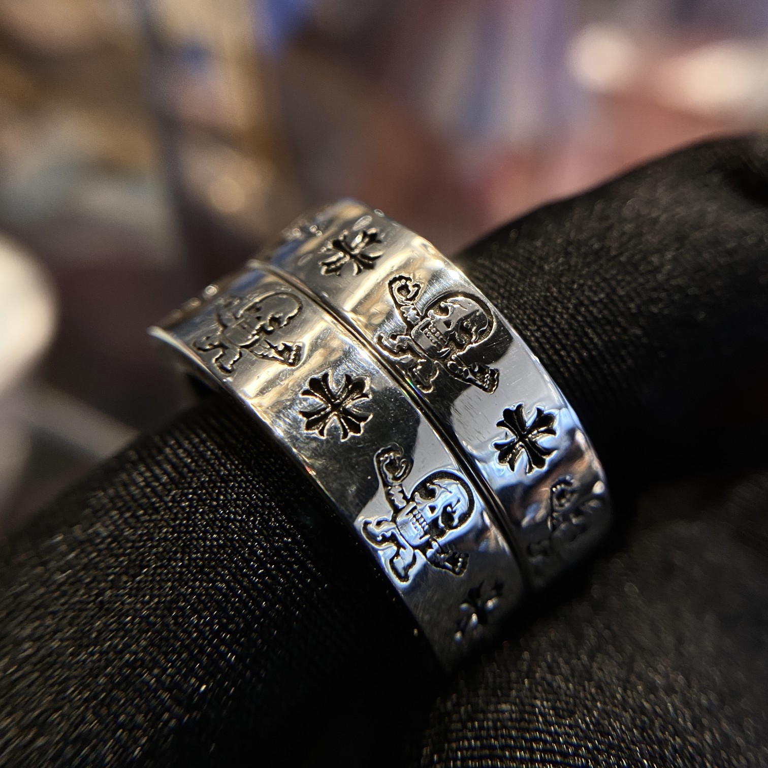 Chrome Hearts 新品上架Chrome hearts 克罗心骷髅字母戒