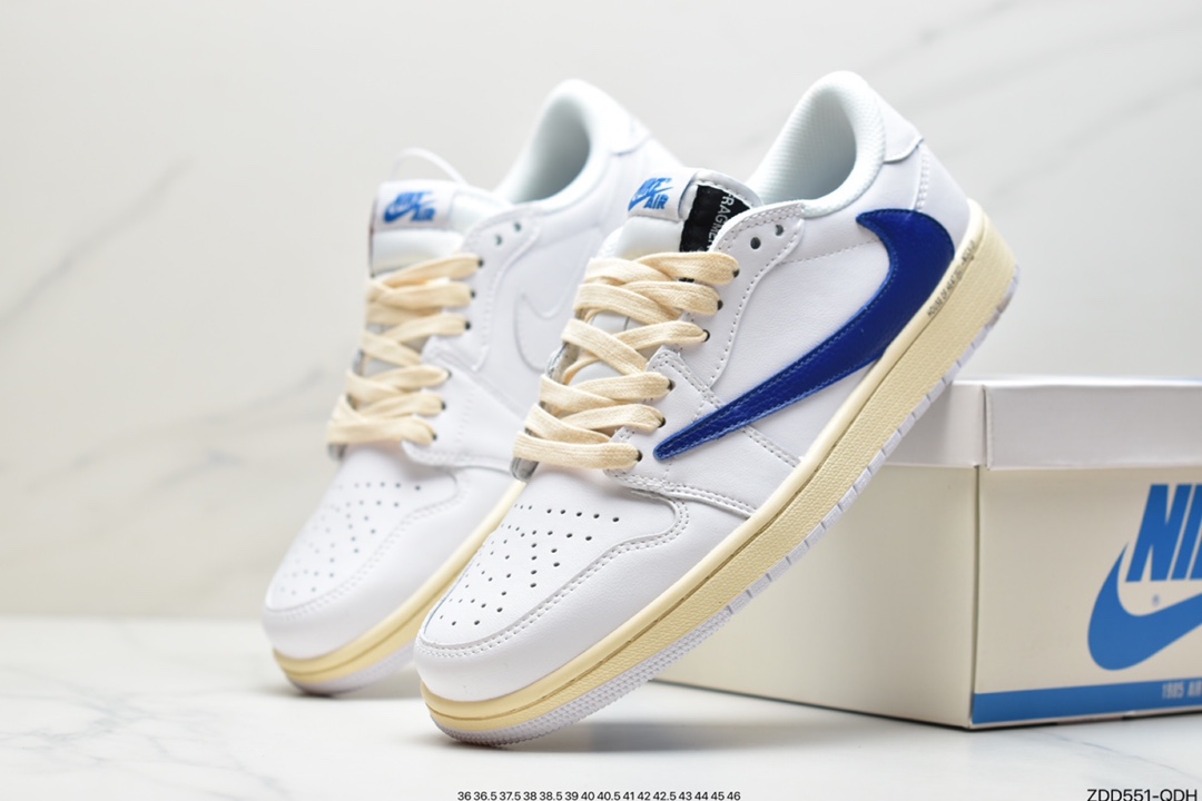 230 AJ1奶白卡其倒勾Travis Scott x Air Jordan 1 ” Reverse Mocha ” AJ1乔1 DM7866-162