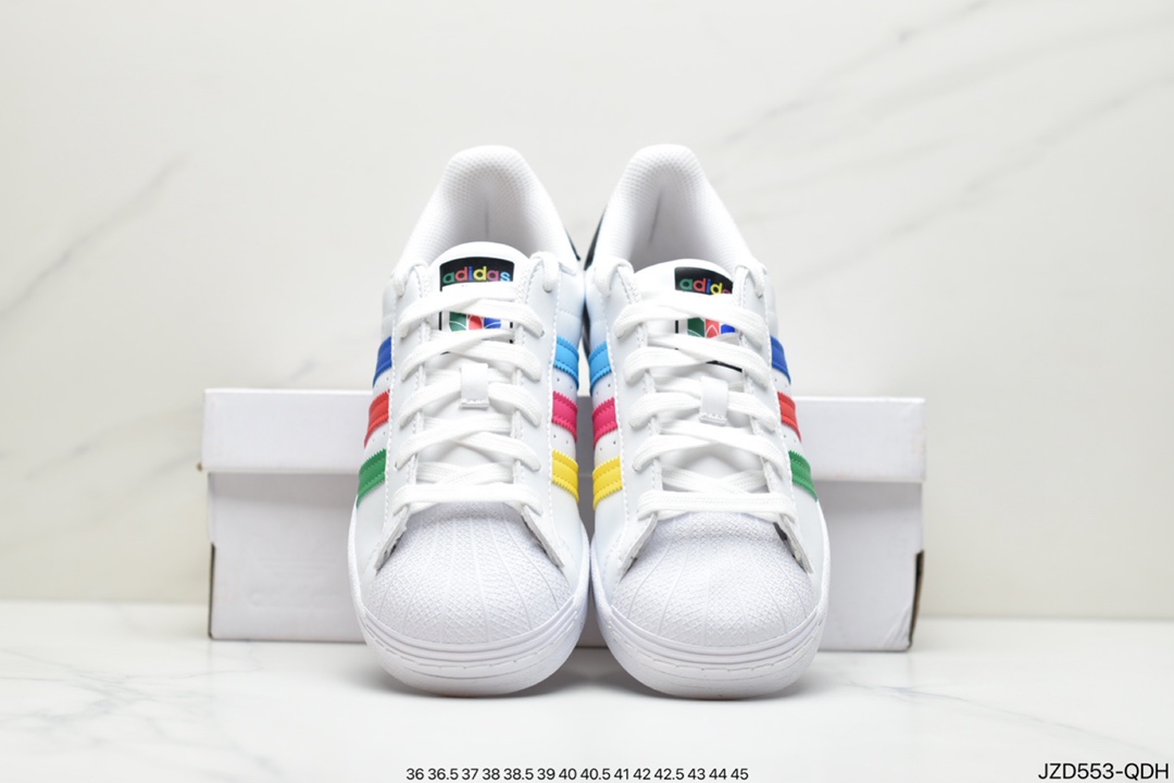 140 阿迪达斯官网三叶草贝壳头 SUPERSTAR PURE男女经典运动鞋FU9518