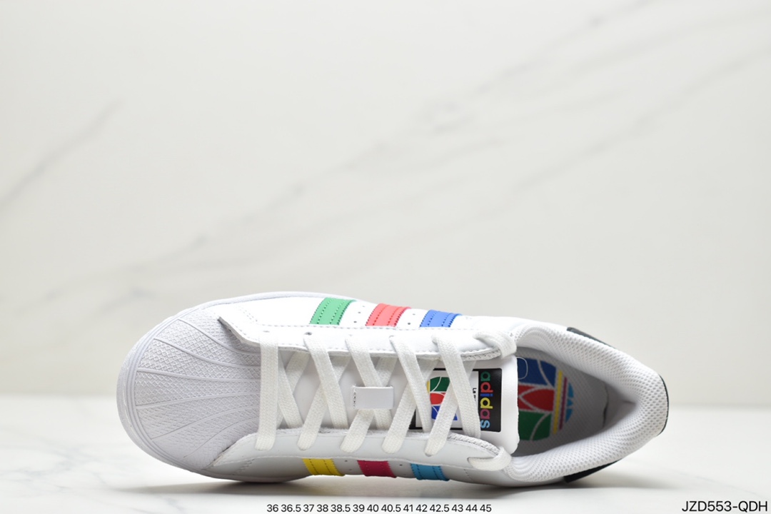 140 阿迪达斯官网三叶草贝壳头 SUPERSTAR PURE男女经典运动鞋FU9518