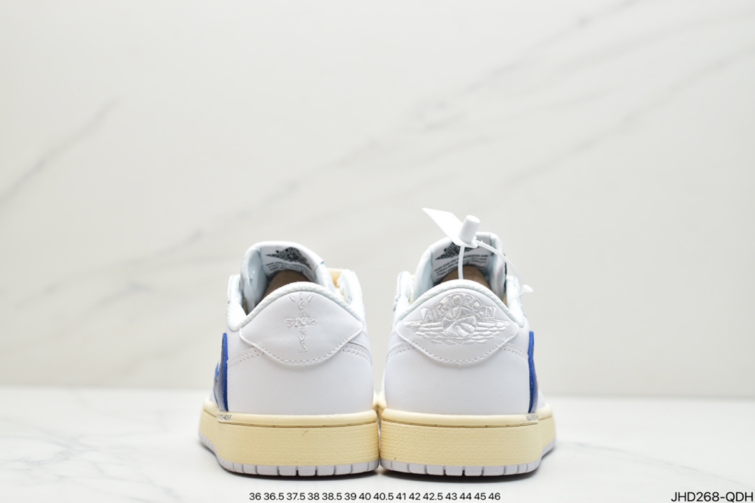 190 AJ1奶白卡其倒勾Travis Scott x Air Jordan 1 ” Reverse Mocha ” AJ1乔1 DM7866-162