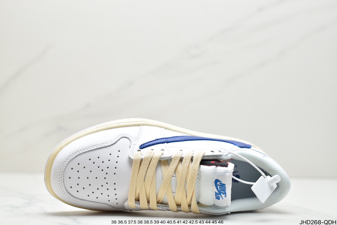 190 AJ1奶白卡其倒勾Travis Scott x Air Jordan 1 ” Reverse Mocha ” AJ1乔1 DM7866-162