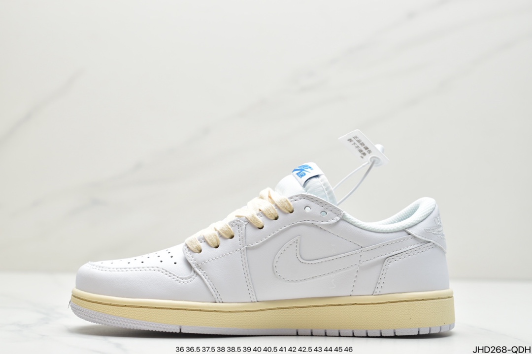 190 AJ1奶白卡其倒勾Travis Scott x Air Jordan 1 ” Reverse Mocha ” AJ1乔1 DM7866-162