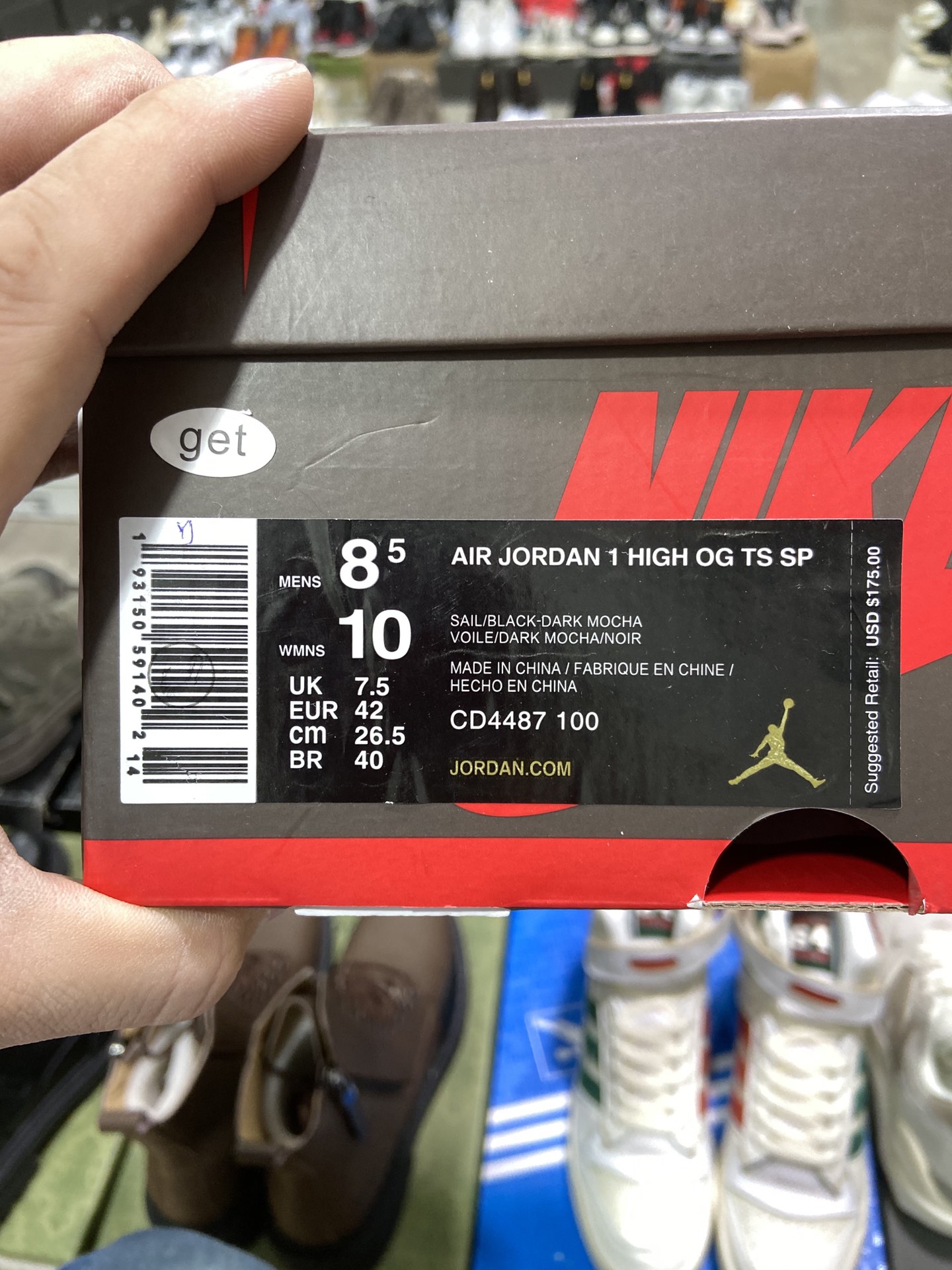 400纯原 乘当红说唱歌手·特拉维斯·斯科特Travis Scott x Nike Air Jordan 1 High Retro OGChicago CD4487-100
