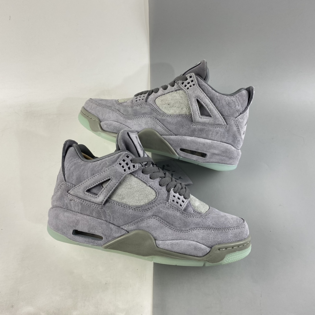 280  Air Jordan 4 Cool Grey AJ4 乔4酷灰麂皮夜光底篮球鞋 930155-003